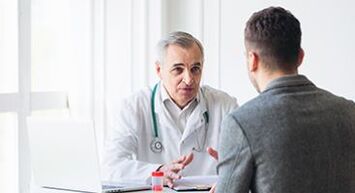 a man in an appointment with a therapist