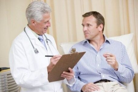 Doctors prescribe medication to patients with prostatitis.